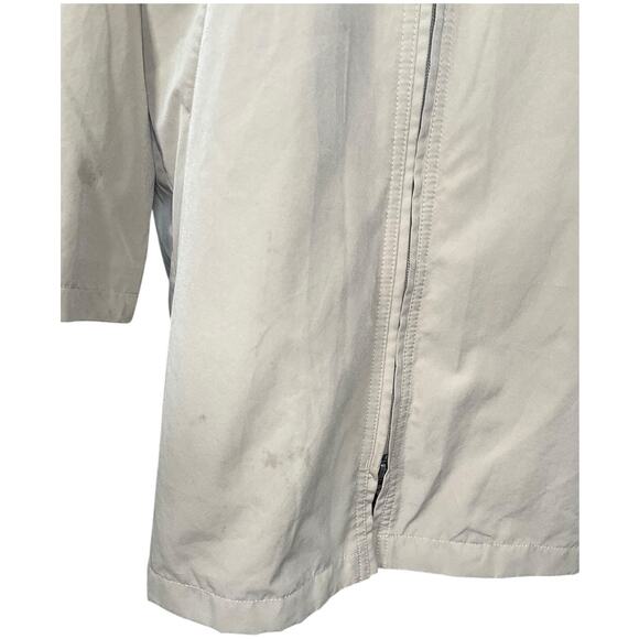 L.L. Bean Women’s Large Camel Hooded Trench Coat Lightweight Full Zip Outdoor - Picture 7 of 14